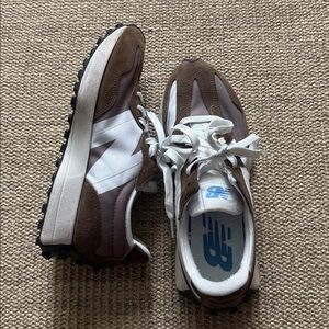 New Balance Brown and White 327